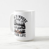 Home Is Where You Park It Koffiemok (Voorkant links)