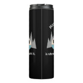 Home is Where You Park It Teardrop Camper Thermosbeker (Achterkant)