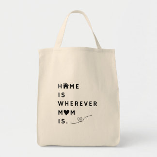 Home Is Wherever Mom Is – Gift For Mom Tote Bag