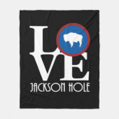 HOME Jackson Hole Wyoming Fleece Deken (Voorkant)