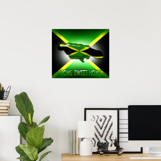 Home Jamaica Large Poster Print (Thuiskantoor)