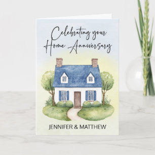 Home Jubileum van Realtor Personalize House Kaart