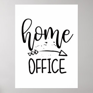 Home Kantoor Fixer-upper Kantoor Home Workspace Poster