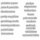 Home Kantoor  Labels (Voorkant)