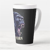 Home/Kitchen Angry Gorilla Lessons Learn Latte Mug (Angle droit)