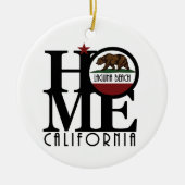 HOME Laguna Beach California Keramisch Ornament (Voorkant)