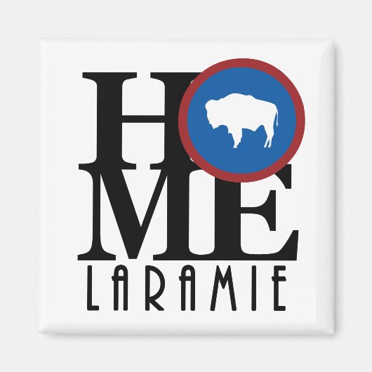 HOME Laramie Wyoming Magneet (Voorkant)