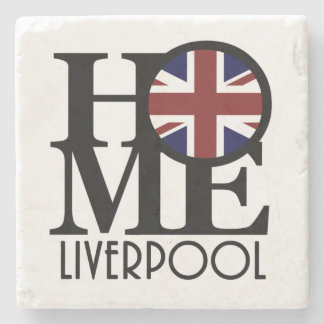 HOME Liverpool (vlag VK) Stenen Onderzetter