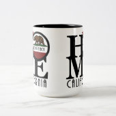 HOME Long Beach CA 15oz Two-Tone Coffee Mok (Center)