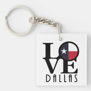 HOME/LOVE Dallas Texas Sleutelhanger