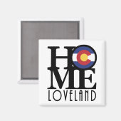 HOME Loveland Colorado Magneet (Voorkant / Achterkant)