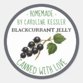 Home Made Blackcurrant Jelly Canning Label Sheet (Voorkant)