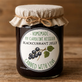 Home Made Blackcurrant Jelly Canning Label Sheet