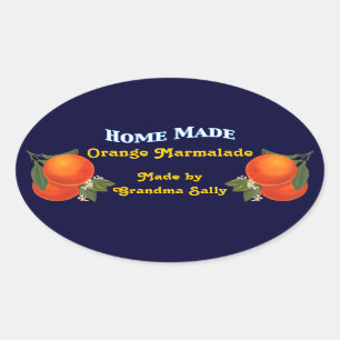 Home Made Custom Sinaasappel Inblikken Stickers