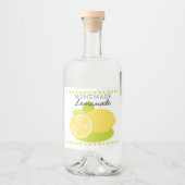 Home Made Lemonade Lemon Fruit Likeurfles Etiket (Voorkant)