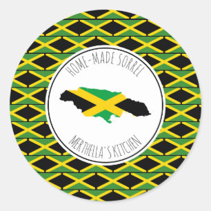 HOME-MADE SORREL Jamaica Flag Ronde Sticker