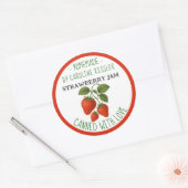 Home Made Strawberry Jam Canning Label Sheet (Envelop)