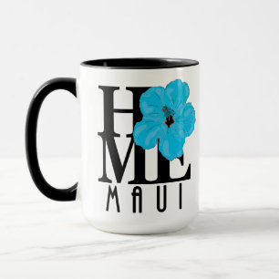 HOME Maui Blue Hibiscus 15oz Mok