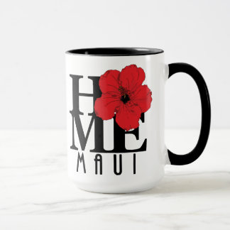 HOME Maui Red Hibiscus 15oz Mok