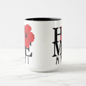 HOME Maui Red Hibiscus 15oz Mok (Midden)