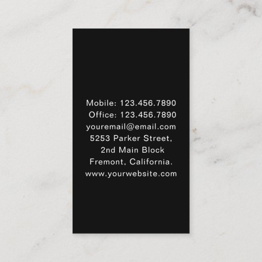 Home Medische zorgverlener Verpleegkundige Visitekaartje (Achterkant)