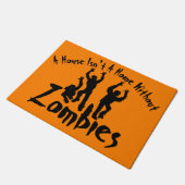 Home met Zombies Halloween Decor Deurmat (Schuin)