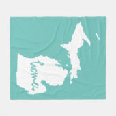 Home Michigan Custom Color Fleece Deken (Voorkant (Horizontaal))