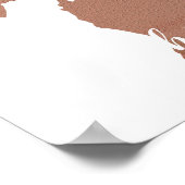 Home Michigan Silhouette Copper White Poster (Hoek)