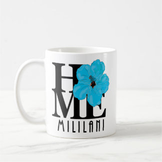 HOME Mililani Blue Hibiscus 11oz Koffiemok