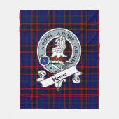 Home Modern Badge Tartan Pset Fleece Deken (Voorkant)