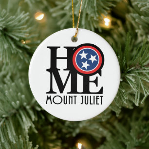 Home Mount Juliet Keramisch Ornament