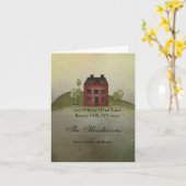 Home Movement Address Note Card Kaart (Gele Bloem)