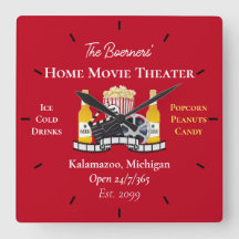 Home Movie Theater Popcorn Clapperboard Film