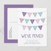 Home Moving Announcement Briefkaart voor thuisgebr (Voorkant / Achterkant)