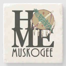 HOME Muskogee Oklahaoma Stenen Onderzetter