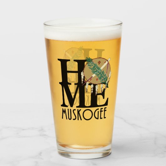 HOME Muskogee Oklahoma Glas (Achterkant gevuld)