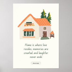 Home muur poster