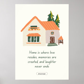 Home muur poster