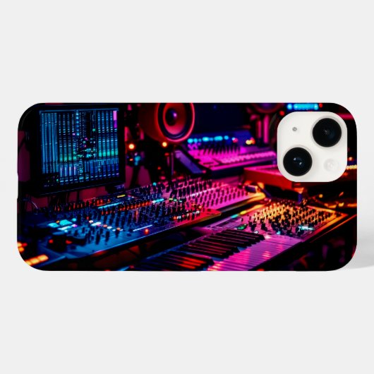 Home Muziekstudio Case-Mate iPhone Case (Achterkant (horizontaal))