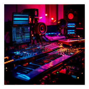 Home Muziekstudio Perfect Poster