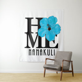 HOME Nanakuli Blue Hibiscus Wandkleed