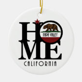 HOME Napa Valley California Keramisch Ornament (Voorkant)