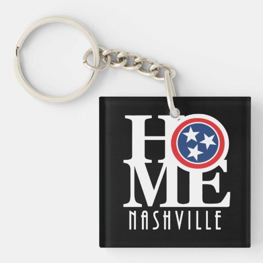 HOME Nashville Tennessee Sleutelhanger (Voorkant)