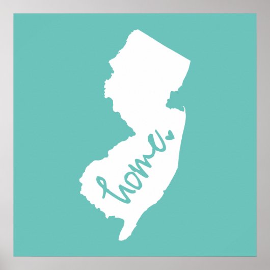Home New Jersey Custom Color Poster (Voorkant)
