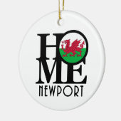 HOME Newport Wales Keramisch Ornament (Links)