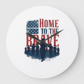 Home of the Brave Salute Tee Grote Klok