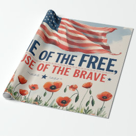 Home of the Free, Because of the Brave Cadeaupapier