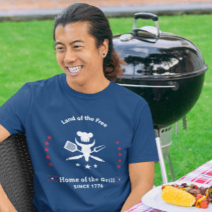 Home of the Grill – Patriottisch BBQ T-Shirt