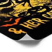 Home Of The Wicked And Her Cat Funny Witch Hallowe Poster (Hoek)