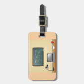 Home Office Desk Laptop Coffee Bagagelabel (Voorkant verticaal)